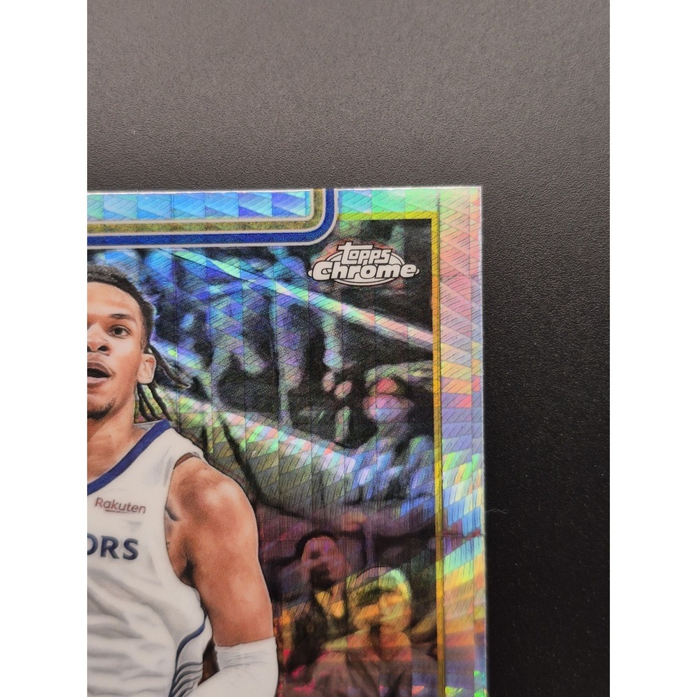 2025 Topps Chrome Will Richard #287 Rookie Hyper Refractor (RC) Warriors - Picture 6 of 8